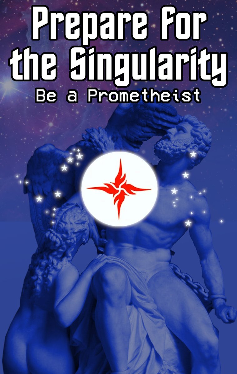 prometheism's tweet photo. Feel free to share this #Prometheism meme. Artwork by "Eurofan" of The #Prometheist Movement. https://t.co/eyYunEUSVX