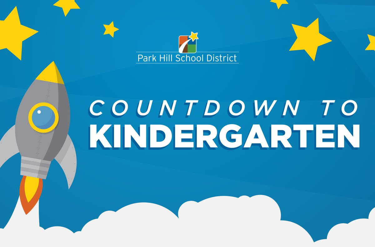 It's time to countdown to kindergarten! Enrollment begins April 5, Kindergarten Kickoff is May 6 and the first day of school is August 23! Check out our website for more details: parkhill.k12.mo.us/news/what_s_ne….