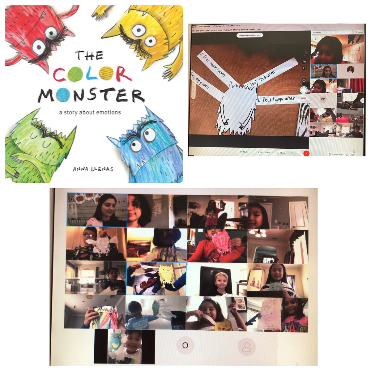 Today we read The Color Monster and discussed all of the different emotions we have. These First Grade learners loved getting creative and made their own color monsters! 😀😡😢
<a href="/MineolaVirtual/">Mineola Virtual</a> <a href="/Hampton_Street/">Hampton Street</a> @MeadowDrMineola <a href="/grade1castillo/">Reyna</a> #mineolaproud #mineolagrows