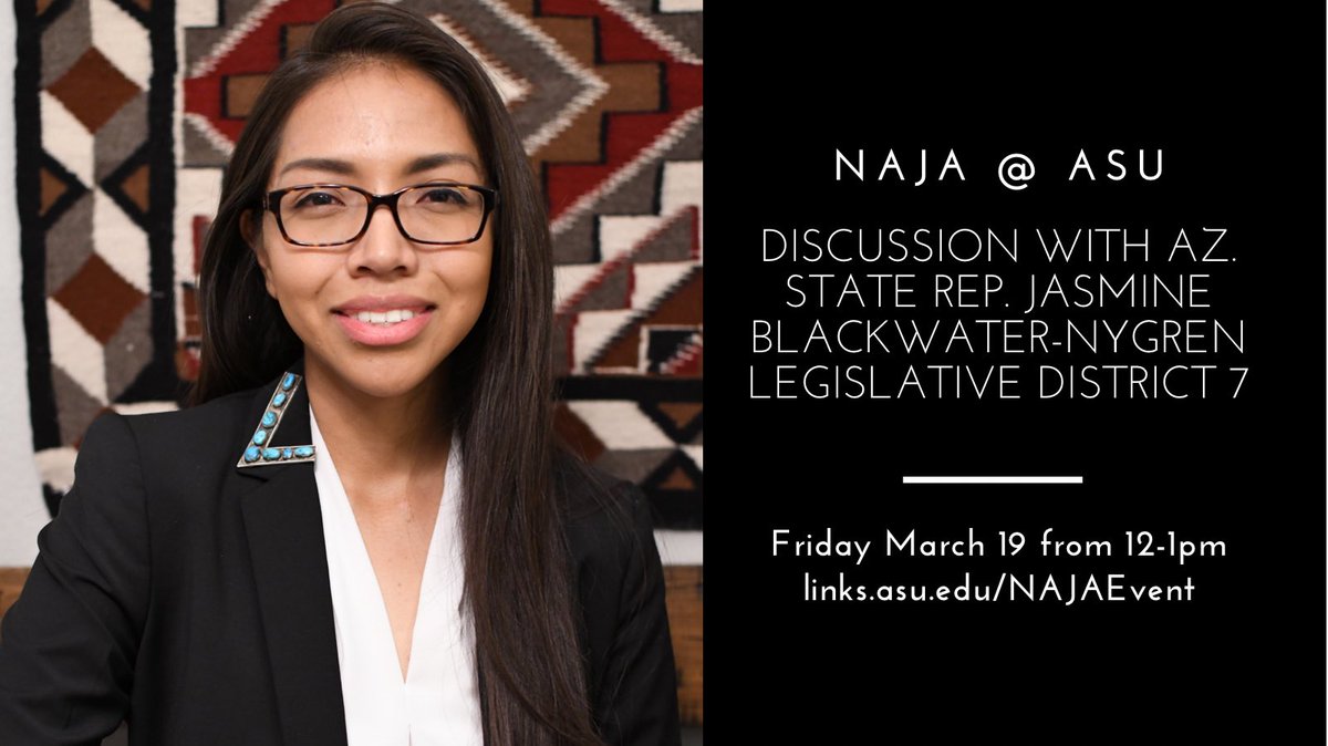 Next week, we’ll speak to special guest Jasmine Blackwater-Nygren, AZ State Representative LD 7. We’re excited to chat and get to know her, as the youngest lawmaker in the state and as a Diné woman. Join us next week! 🤎