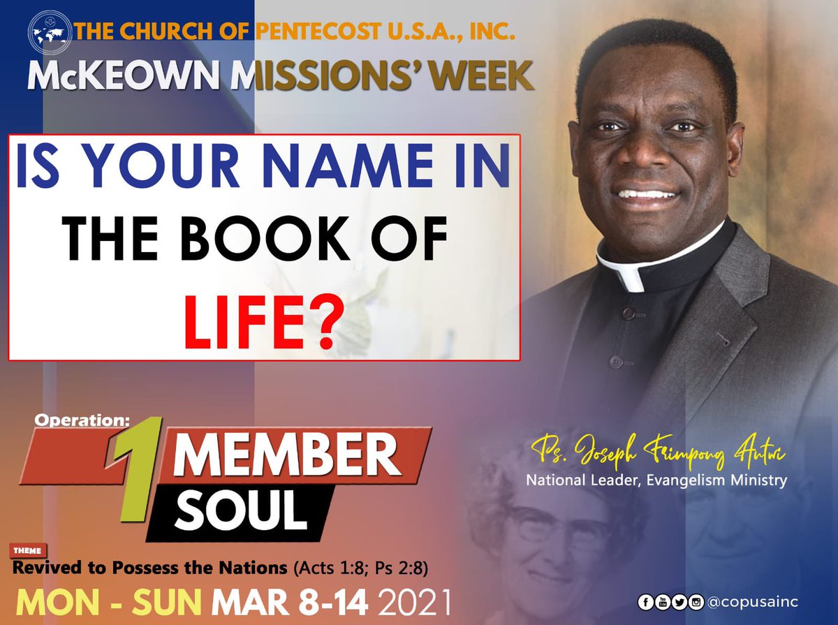 copusainc's tweet photo. Let’s Spread the Gospel📲🌍
.
.
Take some time to evangelize with these message flyers from great Apostles in our church. Share on your story or send to a follower. Let’s possess the nations 🌎👏
.
.
#RevivedToPossessTheNations #COPUSA #McKeownsMissionsWeek https://t.co/ZPT1wZmkE3