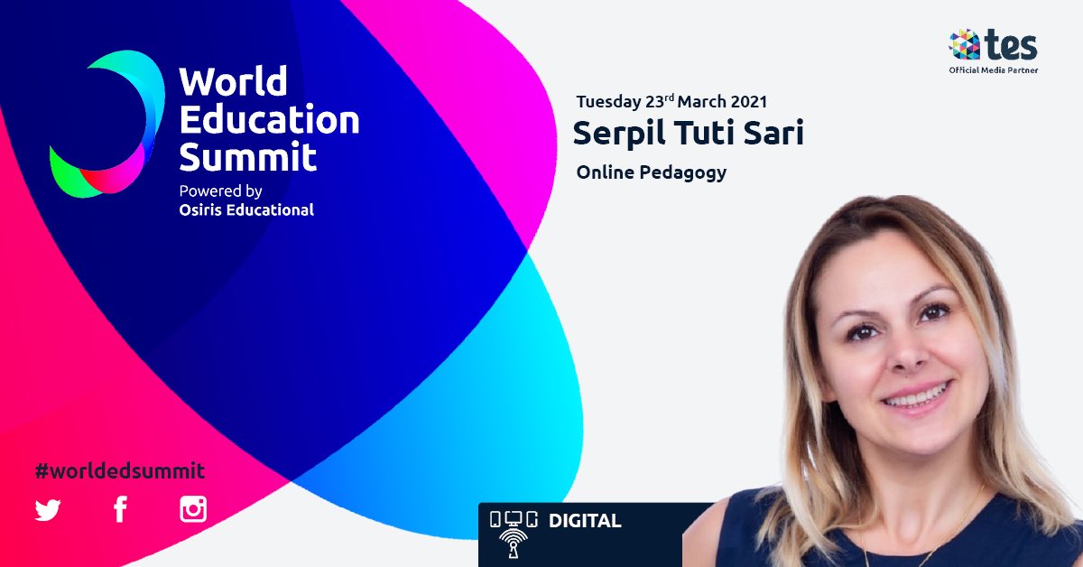 serpiltuti's tweet photo. World Education Summit 2021, “Cool School” ve “İlham Veren Öğretmenler” sahnelerinde sunumlarım var! 250 uluslararası konuşmacıdan biri olarak davet edildiğim konferans için heyecanlıyız! https://t.co/MTDGjXoHi7 
#worldedsummit 
@osirisedu @AppleEDU #AppleEduChat https://t.co/amgfEX3Ill