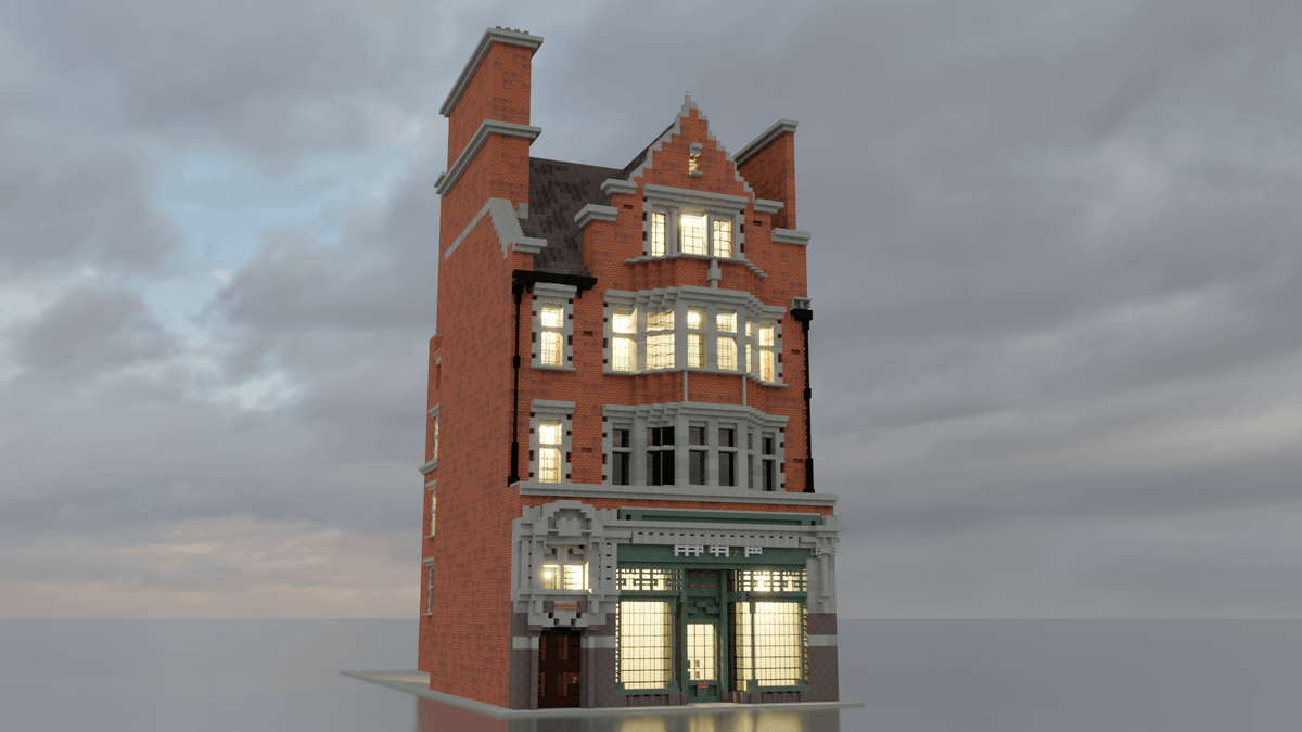 TheLimeHit's tweet photo. 32 Iron Gate, Derby DE1 3GL. 1906-built 4-storey Edwardian styled townhouse, 3:1 scale.
A challenge build for @BuildsWbc's discord server.
@PlanetMinecraft link: https://t.co/h3lEhgO0xL
#Minecraft #minecraft建築コミュ #art #architecture #photography #photo #minecraftbuild https://t.co/QxLJaV9f57