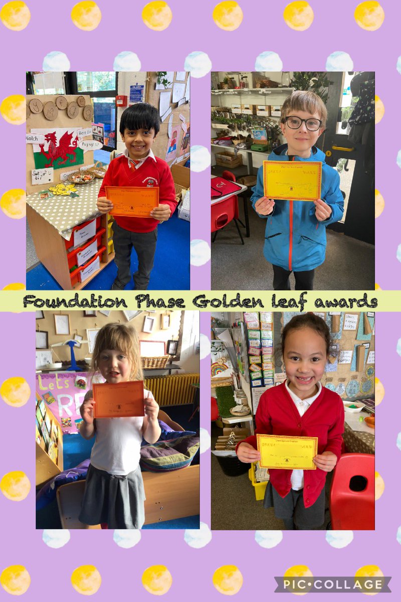 eveswellprimary's tweet photo. Here are some of our Foundation Phase Golden Leaf and Welsh achievers this week! Da iawn!👏😁👍⭐️ https://t.co/YWEnm6mn5a