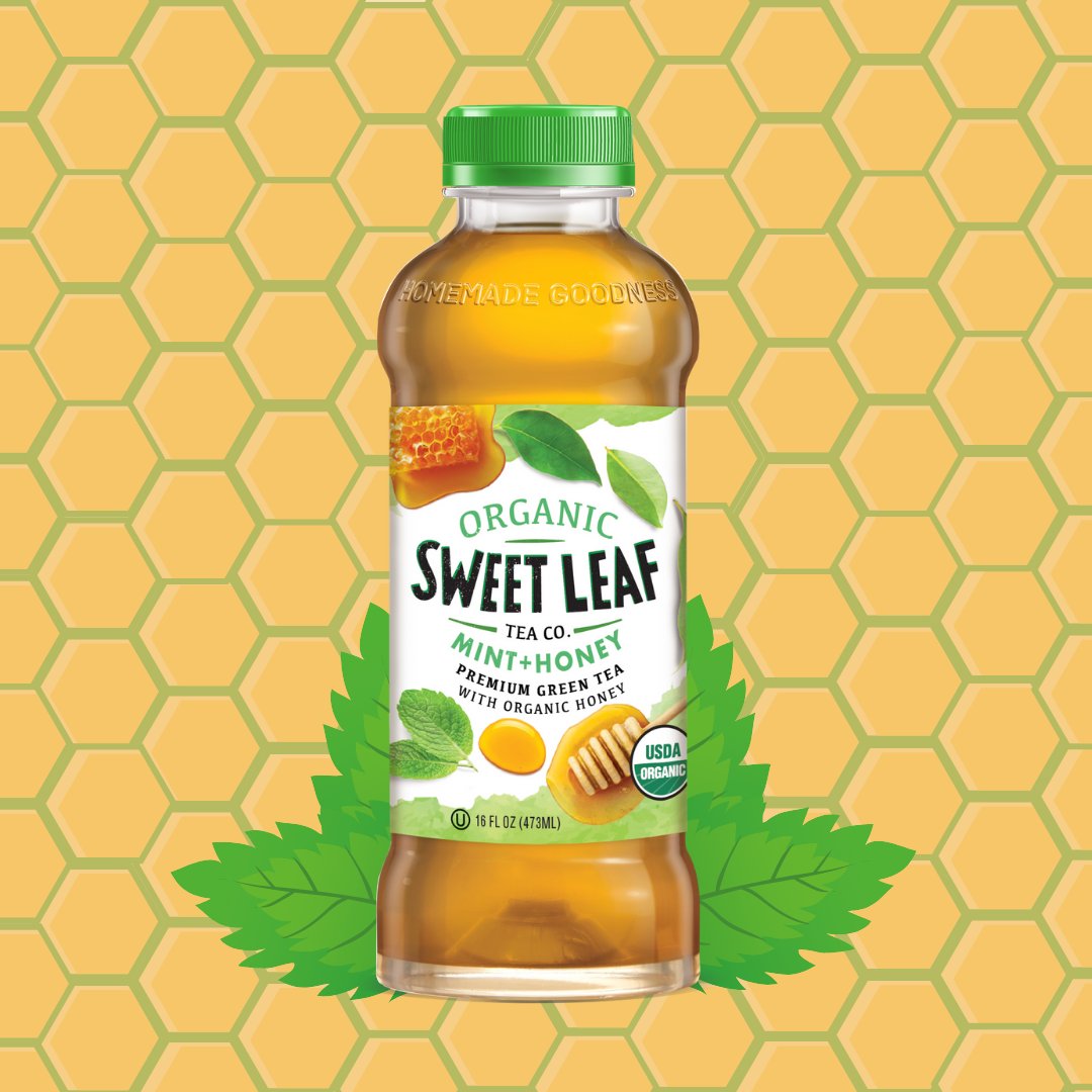 Missing your Mint &amp; Honey? 16oz 12-packs are back in stock online! Grab them while you can at purityorganic.com 🍯  #SweetLeafTea