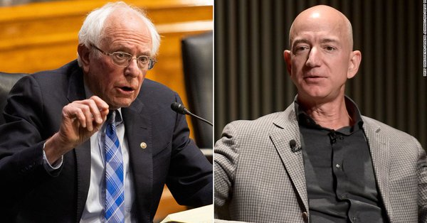 CNNPolitics's tweet image. Amazon CEO Jeff Bezos declines an invitation from Sen. Bernie Sanders to testify at a Senate Budget Committee hearing on income inequality cnn.it/3tfeIFu