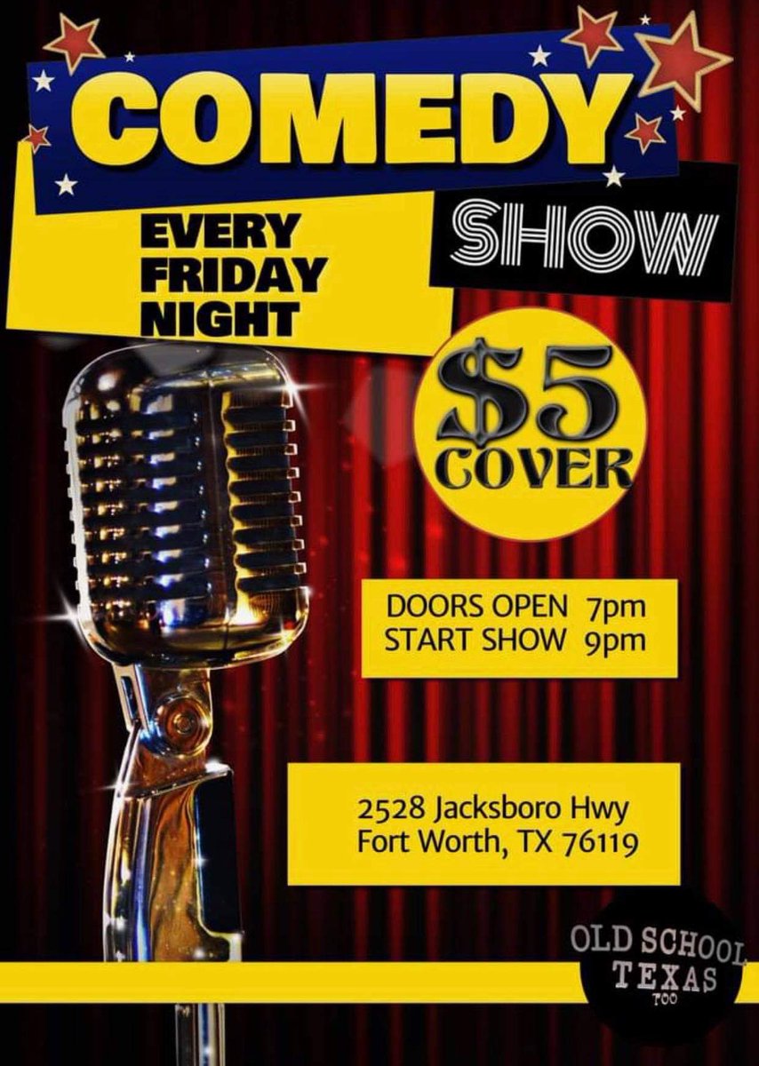 seairraford's tweet photo. Looking for something to do tonight? Well I have a Show TONIGHT!!!! Come watch me tell some jokes LADIES GET IN FREE!!! #DFWComedy #standupcomedy https://t.co/iVCSZbCF0U