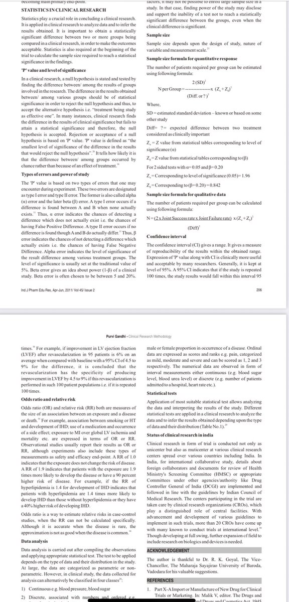 Ph_Abdalhadi's tweet image. A good paper that explain types of #clinical_research_methodology and #statistical_test 👇👇

ijper.org/sites/default/…