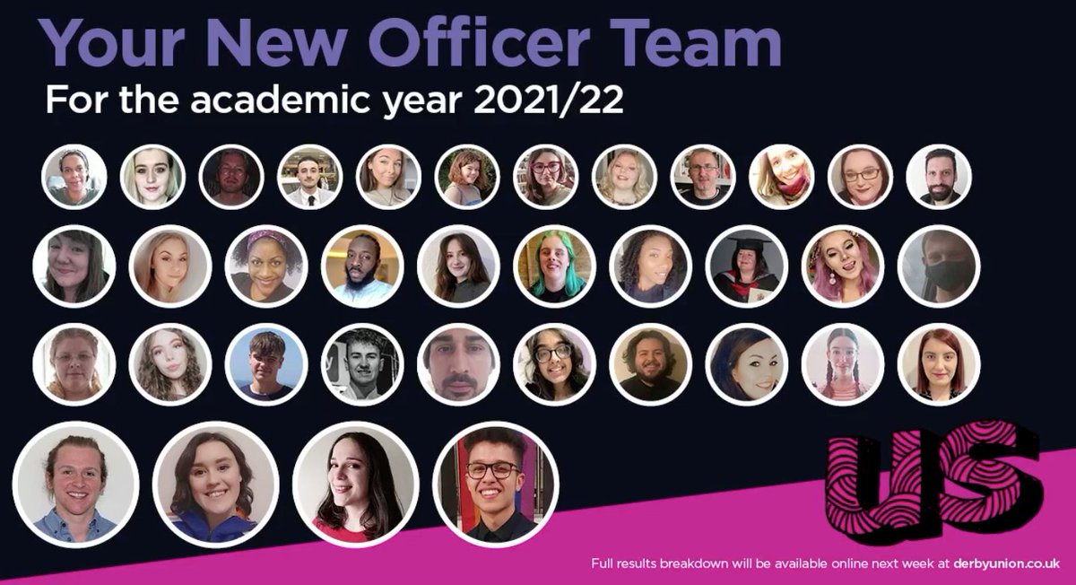 DerbyUnion's tweet photo. 🥳What a night!

We've just announced our new Officer team over on Facebook:

https://t.co/O2osqGCfei https://t.co/N4S2K4UIyE