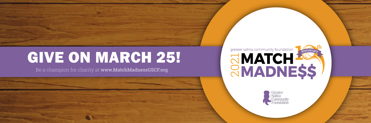 Nex-Gen is very grateful to be participating in the Greater Salina Community Foundation's awesome Match Madness. Match Madness helps to generate gifts to endowment funds for many local charities for long-term support, as well as current gifts to help them meet immediate needs.