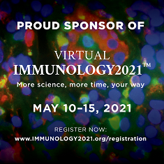 ImmunologyAAI's tweet photo. AAI welcomes @BioLegend as a Platinum Sponsor of IMMUNOLOGY2021™! #AAI2021 #immunology https://t.co/qmb0cMCWtG