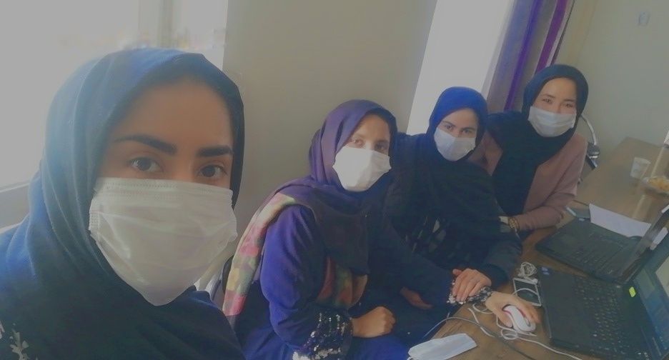 NastaranFH7's tweet photo. Graphic Design student @CodeToInspire #AfghanGirls design
Group work of the latest��project💜👩🏻‍💻👩🏻‍💻👩🏻‍💻👩🏻‍💻💜
@Nastaran852
@Zahraafshar11z
@Zolaikharahmati
@Tahera_Artist https://t.co/rSgios5ON6
