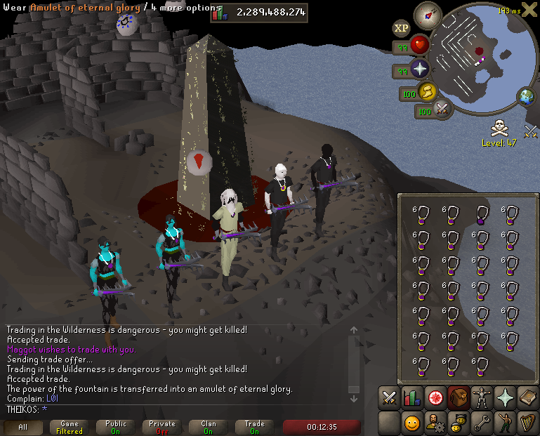 Col Log gains, 25k~ glories