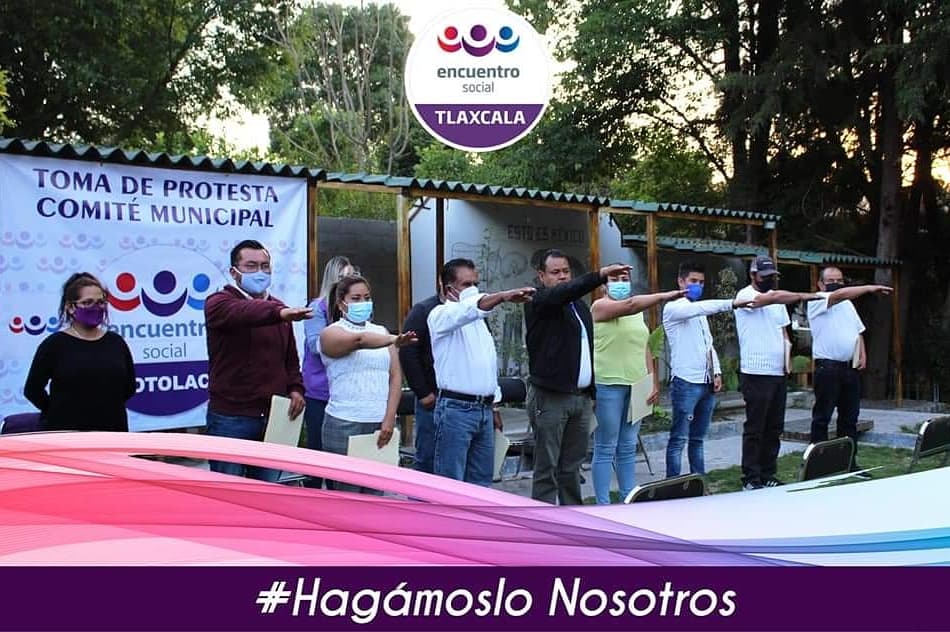 🔴 🟣 🔵 Toma de protesta del Comité Municipal de San Juan Totolac, quedando como presidente José Iván Sánchez Juárez, les damos la bienvenida a familia #EncuentroSocialTlaxcala nos alegra recibir a líderes con valores con el deseo de mejorar nuestro Estado.

#HagámosloNosotros