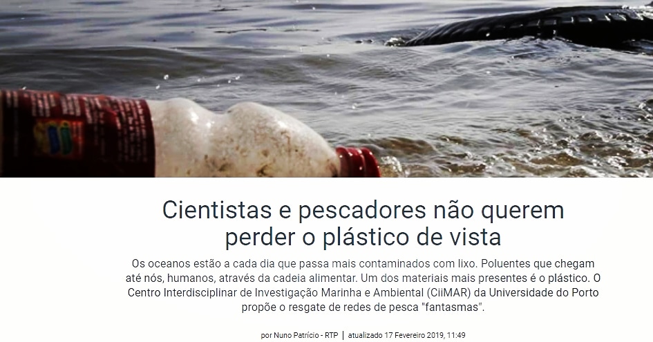 NetTagProject's tweet photo. 📢 2 years ago, our project coordinator @calmeida_ciimar was interview by @Antena1. After all this time, our project is achieving its goals contributing to a #cleanerocean.
https://t.co/wOwWR74qPw
#antena1 https://t.co/8VSaXVtbMU https://t.co/RaAiKcwzSw