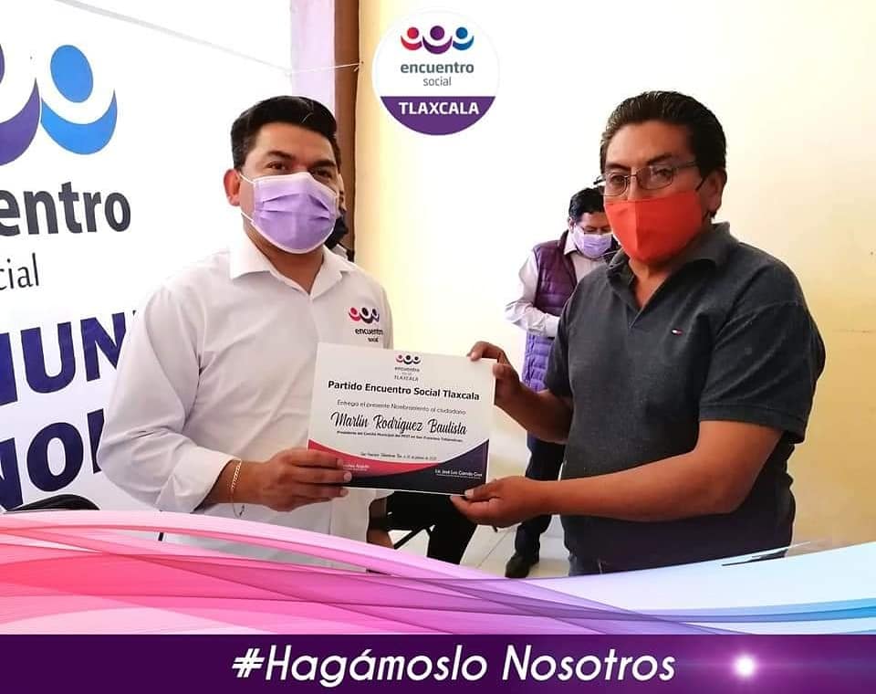 🔴 🟣 🔵 Toma de protesta del Comité Municipal de San Francisco Tetlanohcan, quedando como presidente Martín Rodríguez Bautista, nos sentimos muy contentos que se sumen nuevos liderazgos a la familia #EncuentroSocialTlaxcala

#HagámosloNosotros
#ElPartidodelaFamilia