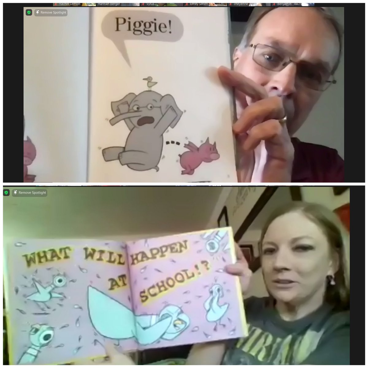 LemonLearners's tweet photo. We ❤️ Guest Readers during March is Reading Month!! Making it work virtually! 🥰📚🐾💜  #whywbsd #wegienkawildcat #wegienkastrong https://t.co/skKmdGY45E
