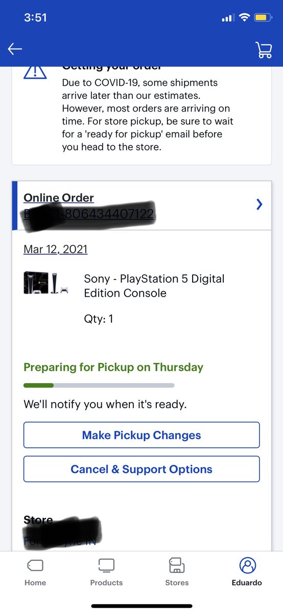 EddieRamirez24's tweet photo. @mattswider @techradar I got an extra one I can change store pick up and name to pick up if someone is interested I just need 50$ tip https://t.co/qrfTOcsaOT