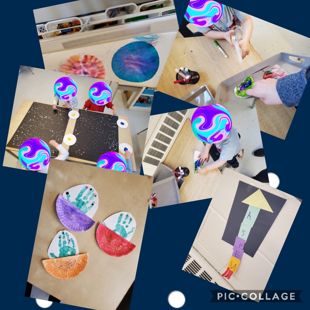 Ms_Porter_'s tweet photo. Come and explore Space with our Kindies! Next week we asked @SantaCorinne to have our school to dress up like we are out of this world! @MsKamarlingos @WortleyTVDSB @TVDSBKinder https://t.co/qYtfjNmHSF