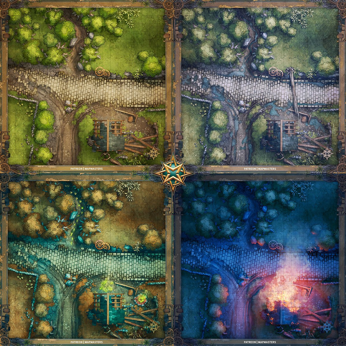map_masters's tweet photo. Our new map pack is located at the Crossroads. Be careful what you wish for because everything comes with a price.
#dnd #5e #rpg #ttrpg #battlemaps #mapmasters #tabletopgames #fantasy #art #map #tabletoprpg #pathfinder #dndart #digitalart #fantasyart #roleplay #pathfinder https://t.co/9uZjI9rliJ