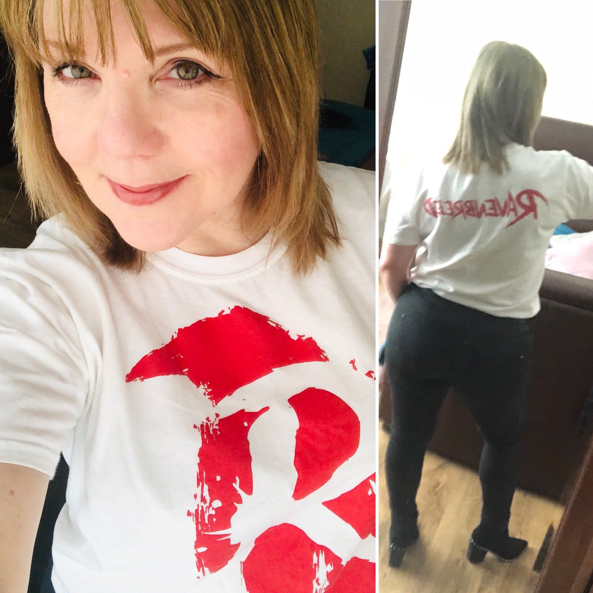 LyndaMcKennaPh1's tweet photo. Had a #ravencrew day! T-shirt adorned and Just downloaded “Pullin my chain”so now have the full EP! #ep @ravenbreed #merchandise #bandmerch #rock #NewMusicFriday https://t.co/OWJ0zXzMDU