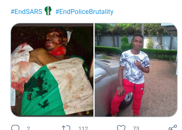 OvieNews's tweet photo. Feminist Co could only confirm the death of just one person in Lekki Toll Gate ground during the #EndSARS protest. The same person CNN could only prove. His name is Victor Sunday Ibanga and was killed around 1:04am, which is 3hours after the Army left Lekki. https://t.co/xy00Ojsjfh