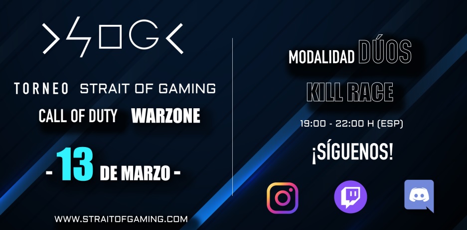 sogesports_'s tweet photo. 🚨🚨Últimas plazas chic@s 🚨🚨
Nos vemos mañana sábado en un nuevo #torneocod #Warzone en nuestro canal de #twitch.
Si aún no te registras puedes hacerlo aquí 👉 https://t.co/yGttuGqkUf
Hasta mañana 😀 https://t.co/YmAZIlum8E