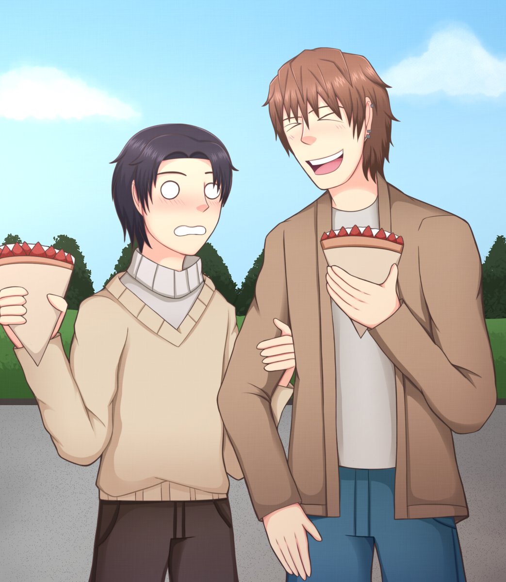 Mystic Star Yukisa Week Day 1 Date Hello I Ve Decided To Take Part Of This Event To Begin With Here S The First One They Re On A Crepe Date 世界一初恋