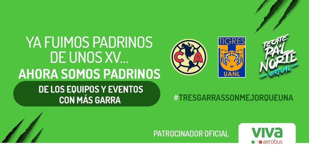 ¡Ya fuimos padrinos de unos XV! 💃🏻 Ahora los mejores equipos y eventos, sólo los tiene Viva y porque #TresGarrasSonMejorQueUna, somos los padrinos con más garra. 🦁✈️