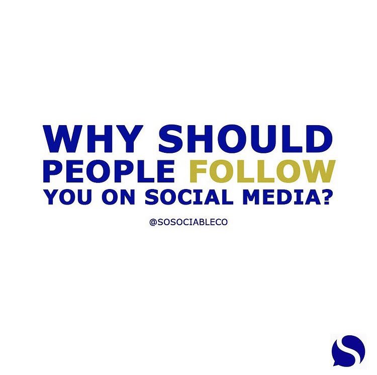 SoSociableCo's tweet photo. You post and you post and you post, but put yourself in the shoes of your audience... and ask yourself “why would I follow me?”
...
Share in the comments ✍️ 
...
#socialmediahelpneeded #socialmediamarketing #social #socialmediaagency #socialmediamanager #socialmediamanagement https://t.co/pPI3xhDSHX