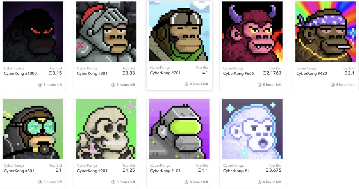 CyberKongz's tweet photo. OUR #CYBERKONGZ LEGENDARY AUCTIONS ON @opensea ARE CLOSE!!! THIS IS GONNA BE BANANAS!!!

WHO'S EXCITED! RETWEET AND SHARE THE APE LOVE!
KONGZ TOGETHER STRONG!!!

#NFT #NFTART #NFTCOLLECTORS https://t.co/5RavDSmPQW