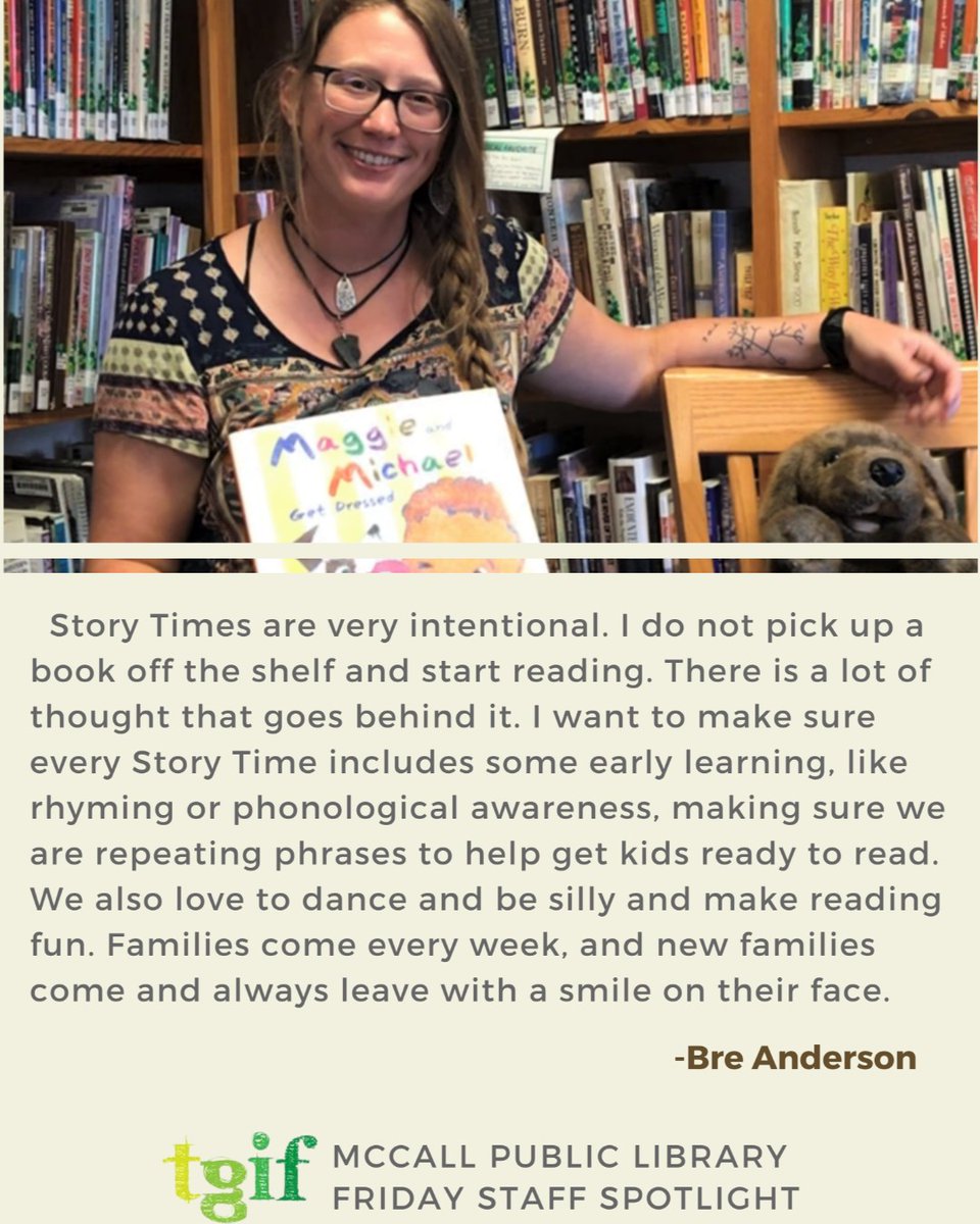 CbruckMccall's tweet photo. TGIF Staff Spotlight this week starring Bre Anderson! Thanks to our volunteer Board member David Gallipoli for the photography. https://t.co/kTlM2uTCt0
