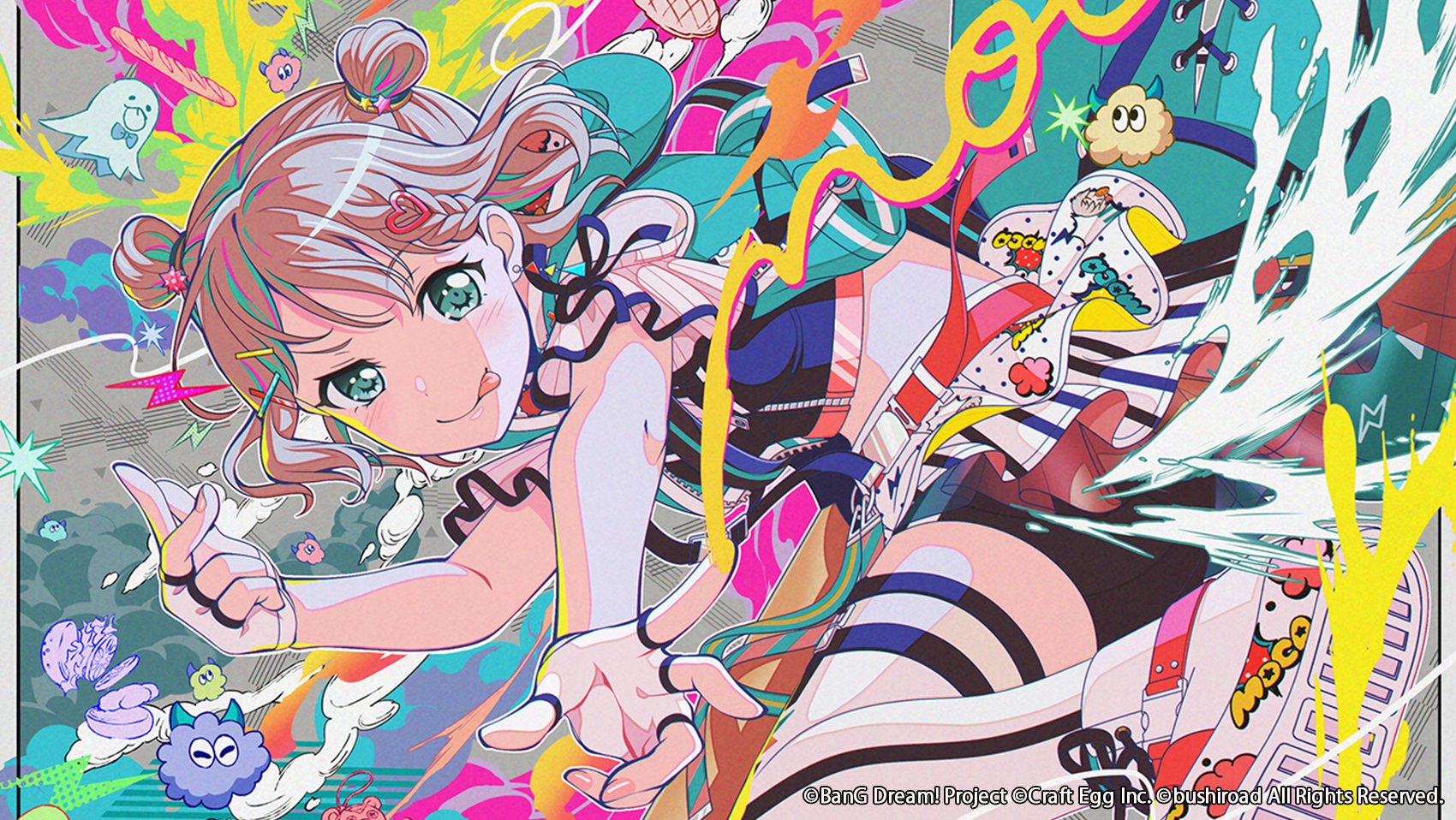 バンドリ イラストアクリルボード 青葉モカ バンドリ！ ガールズバンドパーティ！ イラストアクリルボード