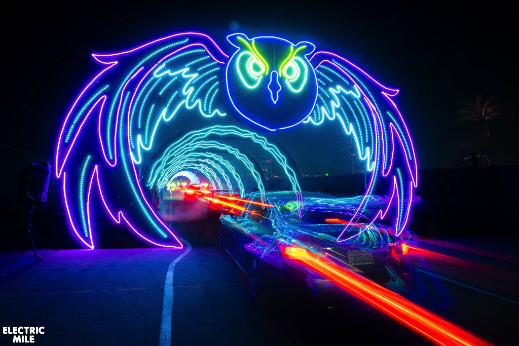 Take a note from the Wise Owl’s book &amp; bring the Family along to #ElectricMile’s FINAL WEEKEND!🦉📖🌈   

Last Chance to experience the Magical Musical Road.✨ Tickets for Tomorrow + Sunday → insom.co/emFUN