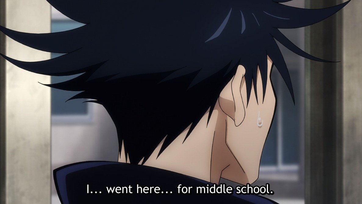 AniTrendz's tweet image. It's ok Fushiguro. We all want to forget our embarassing middle school days XD

Anime: Jujutsu Kaisen