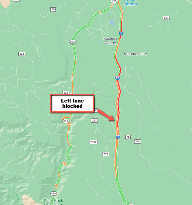 Cottonwood, AZ Road Conditions with Driving and Traffic Flow