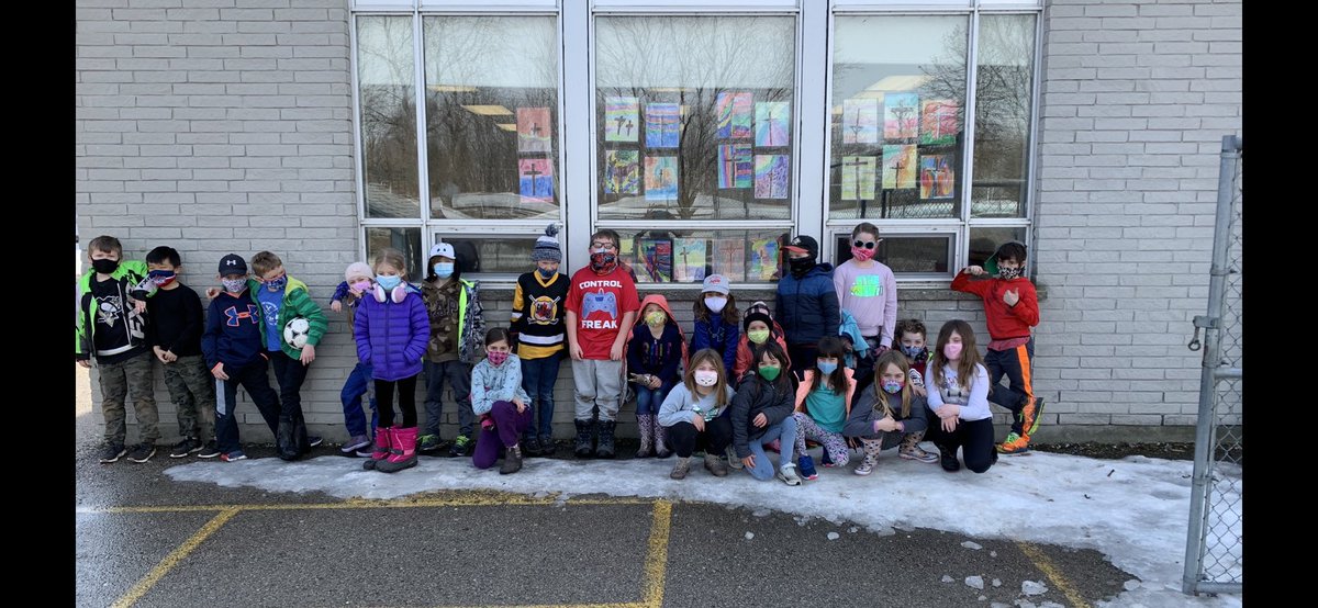 Had to share the beautiful artwork our class made for Lent <a href="/HolyNameofMary/">Holy Name of Mary Ca</a>