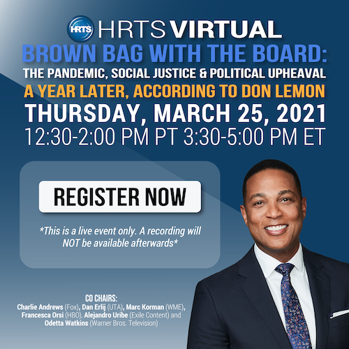HRTSOfficial's tweet photo. #HRTSVirtual | Brown Bag With the Board The Pandemic, Social Justice &amp; Political Upheaval: A Year Later, According to Don Lemon
More info and RSVP: https://t.co/e0q8tdlHgo https://t.co/93PNmKTsTj