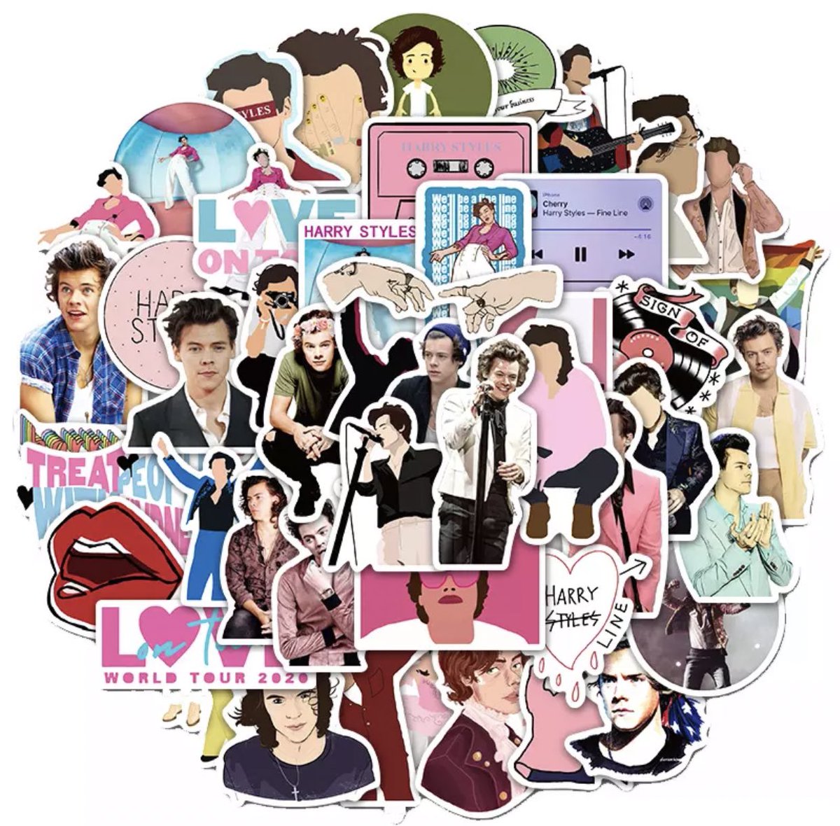 atziiiiiiiiin's tweet photo. 💞 HARRY STYLES MERCH GIVEAWAY 💞
one winner will get the fine line vinyl, the tpwk keychain, some cute harry stickers and a fanmade shirt! 
to enter:
- follow me
- like and rt 
giveaway is international and closing in 3-4 weeks! good luck ☘️ https://t.co/2THh2yGpeP