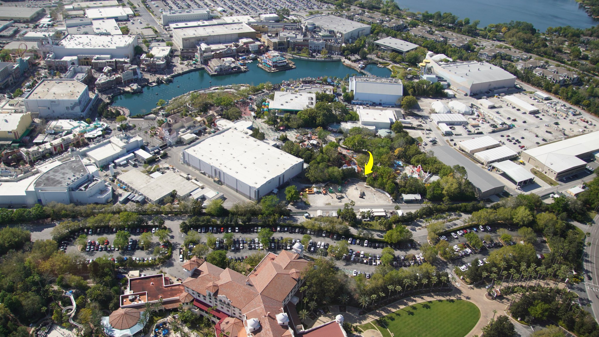 bioreconstruct on X: Current expansion of the Universal Orlando Team  Member parking garage.  / X