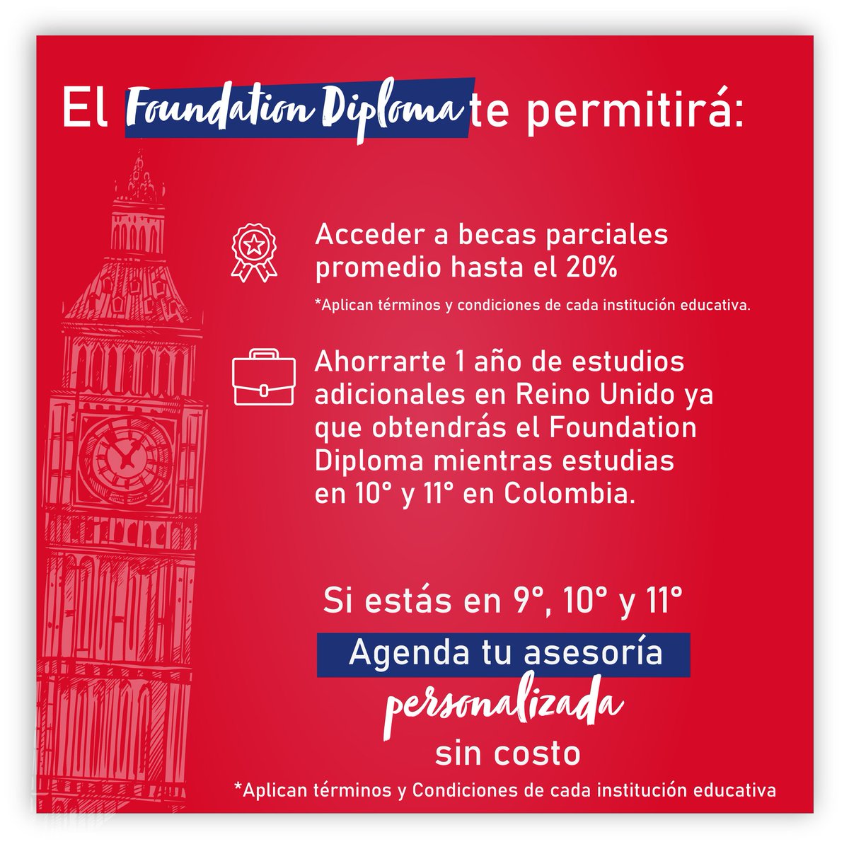 ¿Te imaginaste alguna vez obtener un Foundation Diploma online mientras terminas el colegio en Colombia y así aplicar a una carrera en el Reino Unido?

Con Study Union International - Educacion internacional es posible!  Regístrate su.co/estudiar-en-re… y agenda tu asesoría