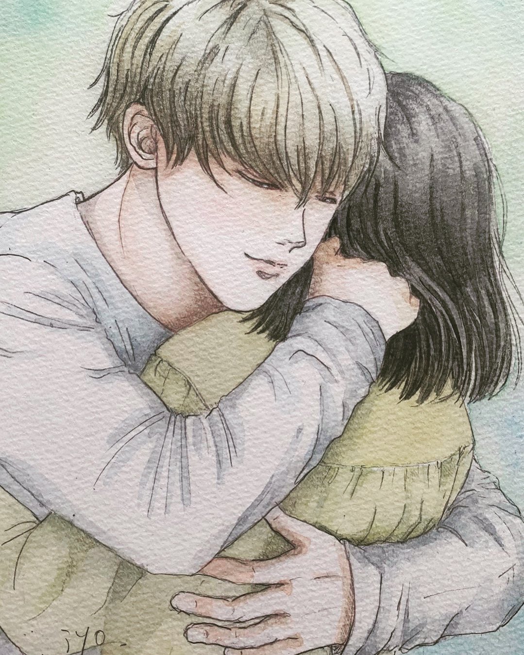 Iyoriiiiｎ ハグ カップル 恋人同士 イラスト 手書きイラスト 透明水彩絵イラスト 絵描きさんと繋がりたい アナログイラスト T Co E7cx8ja3a1 Twitter