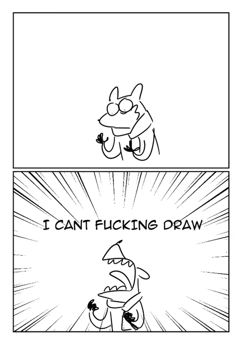 I should really use CSP for comic paneling but I dont like how they make the layer management so complicated 
