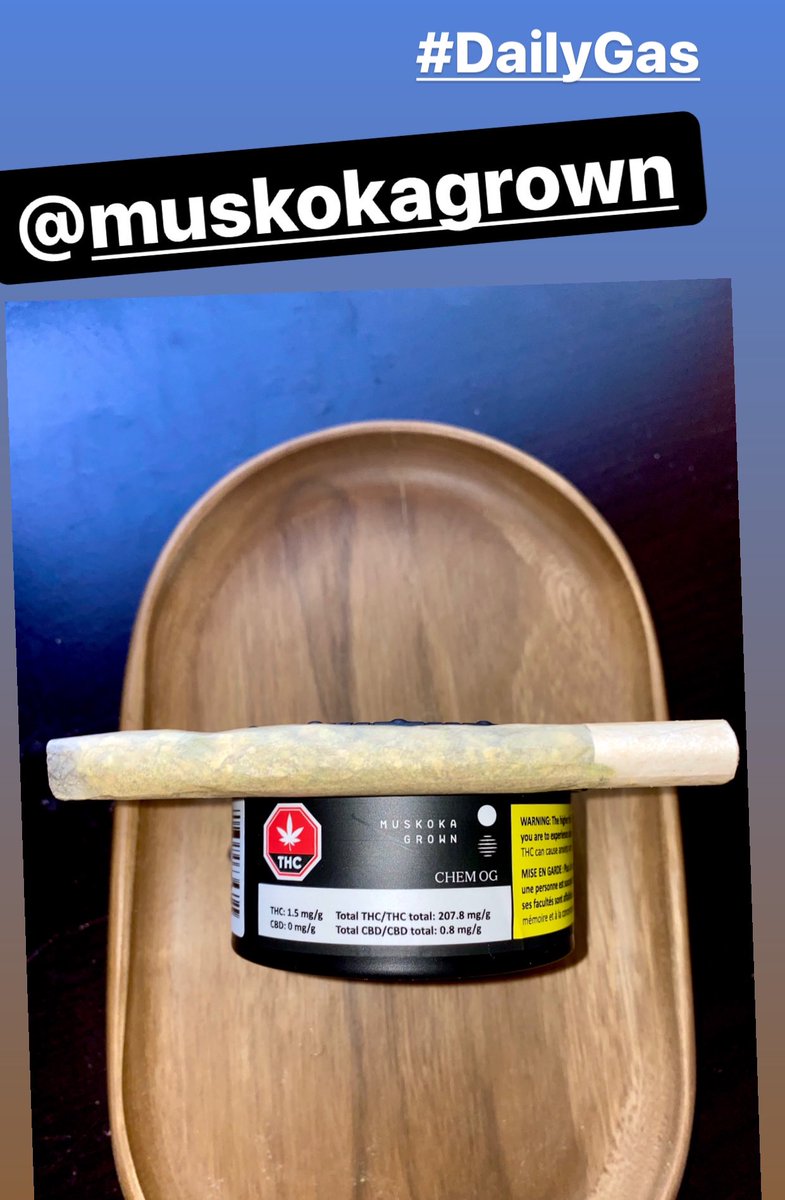 moreetcetera's tweet photo. #ChemOG is one of the new drops from @MuskokaGrown  #dailygas in a nitrogen filled tin. Smooth. https://t.co/2XzbGZTWYE