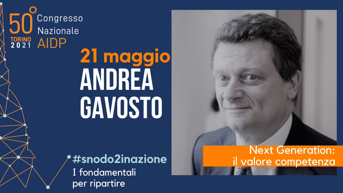 AIDP Gruppo Piemonte e Valle d’Aosta (@aidp_piemvda) on Twitter photo Andrea #Gavosto, direttore della <a href="/FondAgnelli/">Fondazione Agnelli</a> sul palco di #AIDP2021 - 50° Congresso Nazionale @AIDPlive - Associazione Italiana per la Direzione del Personale.
⚠ ISCRIVITI ENTRO IL 31 MARZO ⚠
🧡💙Vivi il #Congresso al 100% 🧡💙
⭐ CLICCA QUI ➡ congresso.aidp.it Andrea #Gavosto, direttore della <a href="/FondAgnelli/">Fondazione Agnelli</a> sul palco di #AIDP2021 - 50° Congresso Nazionale @AIDPlive - Associazione Italiana per la Direzione del Personale.
⚠ ISCRIVITI ENTRO IL 31 MARZO ⚠
🧡💙Vivi il #Congresso al 100% 🧡💙
⭐ CLICCA QUI ➡ congresso.aidp.it