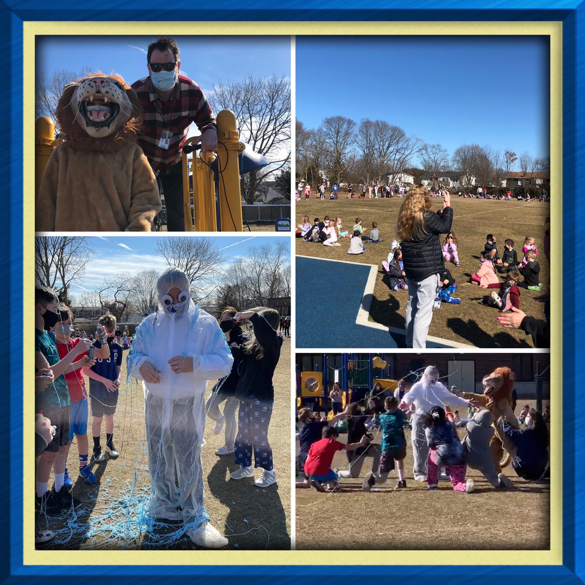 It was a beautiful day for a Principals Challenge. What a great two weeks of PARP! Our 5th graders read over 12,000 minutes to narrowly beat the 4th graders for a chance to silly string Mr Maniscalco!