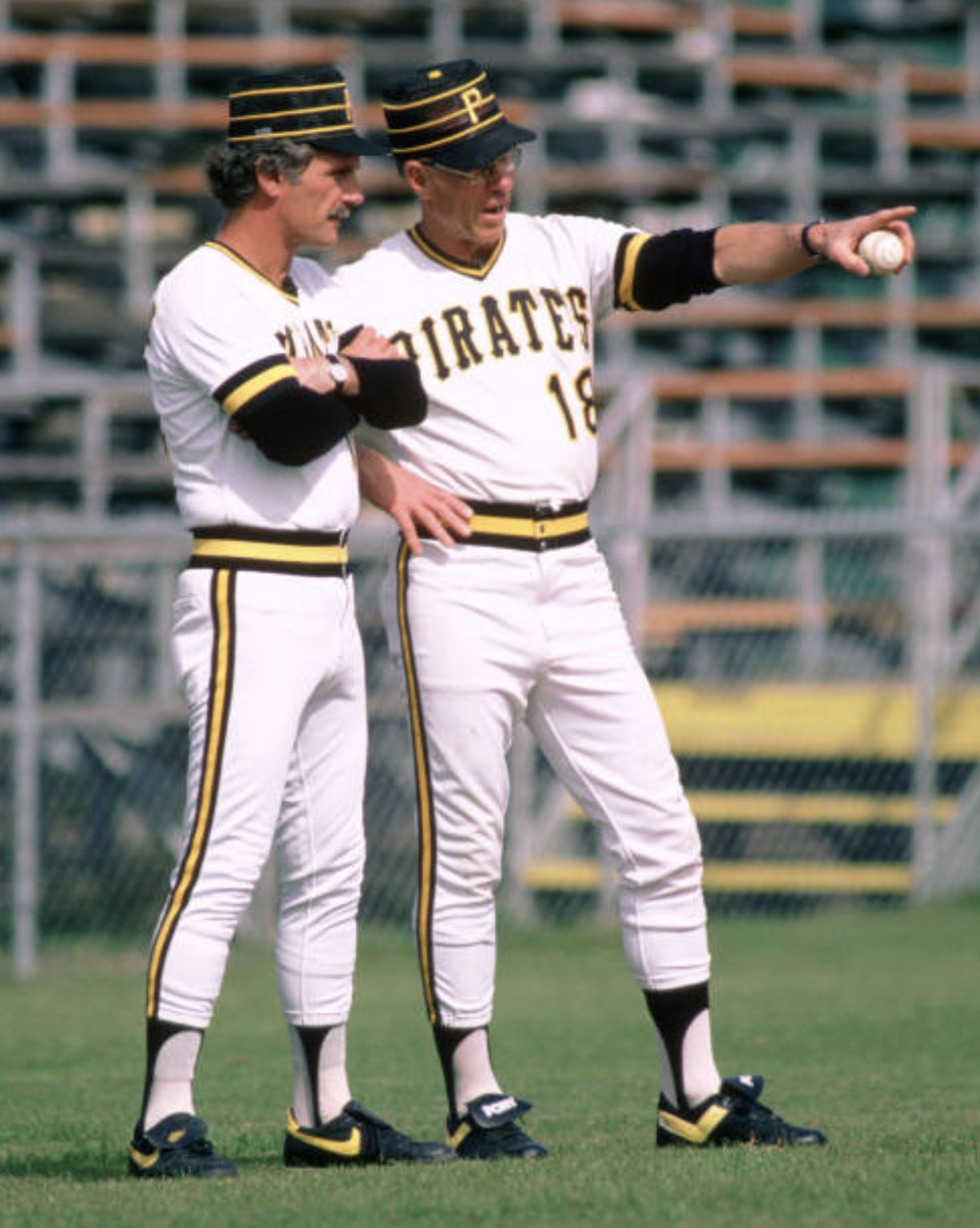 Pittsburgh Pirates History on X: Jim Leyland and Bill Virdon in Bradenton,  Florida during 1986 Spring Training  / X