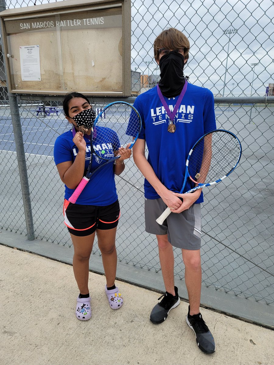 Mark Cisneros (@coachcisneros) on Twitter photo San Marcos Varsity Spring Break Tournament
3rd Place A Girls Singles: Mady Mireles
1st Place B Girls Singles: Isabella Carrera
A Mixed Doubles Consolation Champs: Connor Wendel and Lizy Rivera
GO LOBOS!!! <a href="/TennisLehman/">Lehman Lobo Tennis</a> San Marcos Varsity Spring Break Tournament
3rd Place A Girls Singles: Mady Mireles
1st Place B Girls Singles: Isabella Carrera
A Mixed Doubles Consolation Champs: Connor Wendel and Lizy Rivera
GO LOBOS!!! <a href="/TennisLehman/">Lehman Lobo Tennis</a>