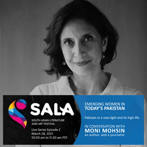 artforumsf's tweet photo. #VirtuallySALA2021 (#SouthAsian #Literature &amp; #Arts) LS E2 | Mar 28 | 10:00 to 11:30am PST | Emerging women in today's Pakistan - Pakistan in a new light and its high life. @hamnazubair in conversation with @moni_butterfly, Author/Journalist #ArtForumSF #PakistanToday #IWD2021 https://t.co/cCvUpgkgJc