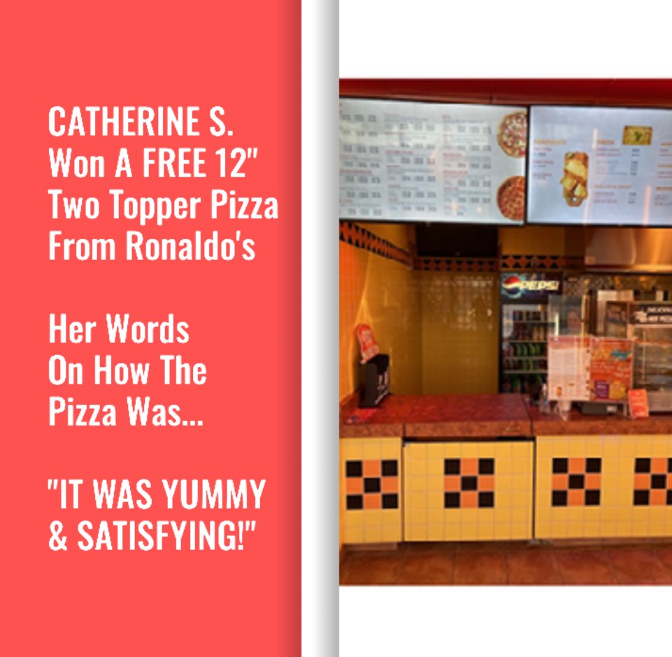 Natalie61157487's tweet photo. Lucky Winner Of A Free Pizza Says Ronaldo's Pizza Is Yummy And Satisfying ⤵️
https://t.co/tRfGvEvDcv via @YouTube 

#luckywinner #ronaldos #wheretoeat #north 😋#pizzadelivery #bestpizzaintown #bestpizza #Shawarma #pasta #naturalfood #freshlymade #naturalingredients #homemadecrust https://t.co/Inwy6UC34M